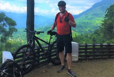 Martin Barnes Cycling on the  tour with redspokes